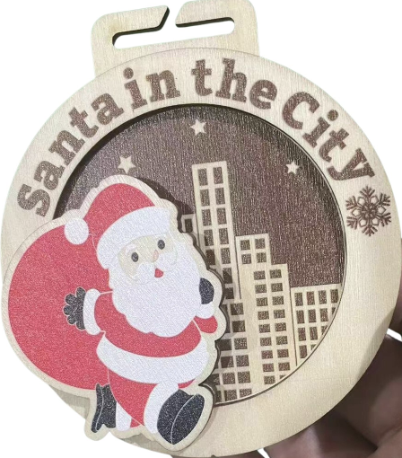 Santa in the City medal